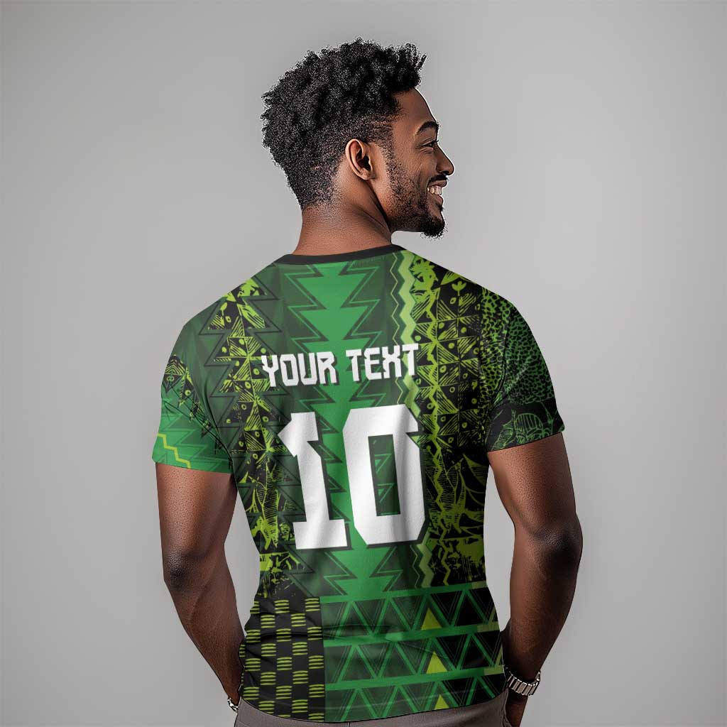 Custom Nigeria Football T shirt The Naija-Tribal Sporty Style - Wonder Print Shop