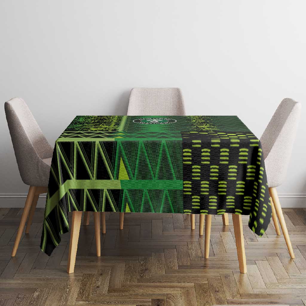 Nigeria Football Tablecloth The Naija-Tribal Sporty Style - Wonder Print Shop
