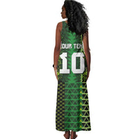 Custom Nigeria Football Tank Maxi Dress The Naija-Tribal Sporty Style - Wonder Print Shop