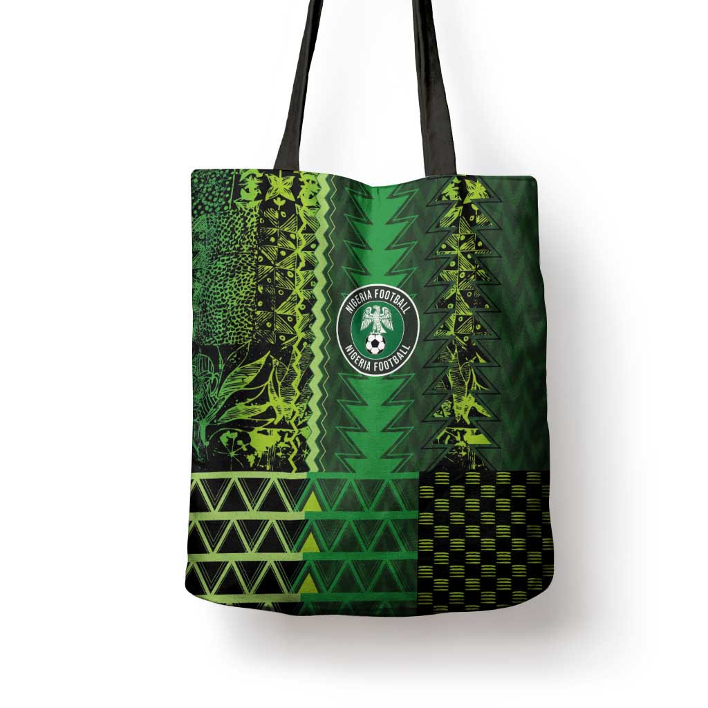 Nigeria Football Tote Bag The Naija-Tribal Sporty Style - Wonder Print Shop