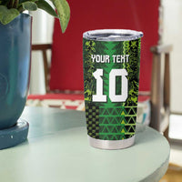Custom Nigeria Football Tumbler Cup The Naija-Tribal Sporty Style - Wonder Print Shop