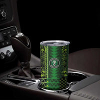 Custom Nigeria Football Tumbler Cup The Naija-Tribal Sporty Style - Wonder Print Shop