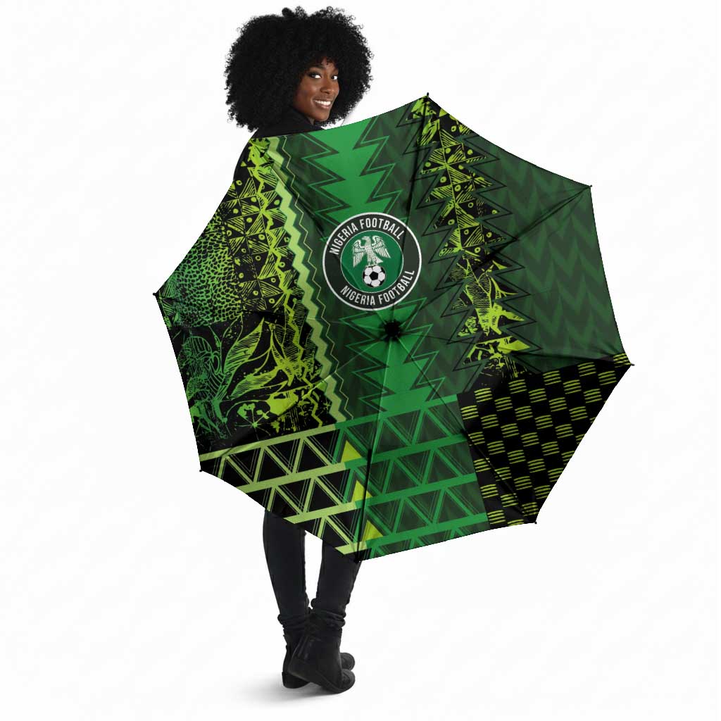 Nigeria Football Umbrella The Naija-Tribal Sporty Style - Wonder Print Shop