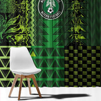 Nigeria Football Window Curtain The Naija-Tribal Sporty Style - Wonder Print Shop
