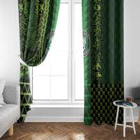 Nigeria Football Window Curtain The Naija-Tribal Sporty Style - Wonder Print Shop