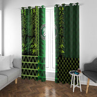 Nigeria Football Window Curtain The Naija-Tribal Sporty Style - Wonder Print Shop
