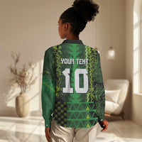 Custom Nigeria Football Women Casual Shirt The Naija-Tribal Sporty Style - Wonder Print Shop