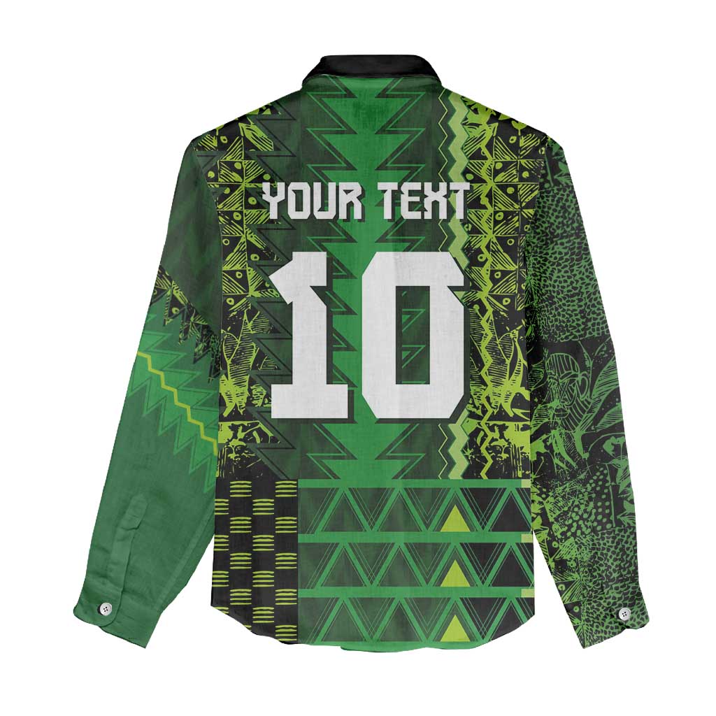 Custom Nigeria Football Women Casual Shirt The Naija-Tribal Sporty Style - Wonder Print Shop