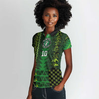 Custom Nigeria Football Women Polo Shirt The Naija-Tribal Sporty Style - Wonder Print Shop