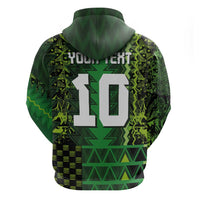 Custom Nigeria Football Zip Hoodie The Naija-Tribal Sporty Style - Wonder Print Shop