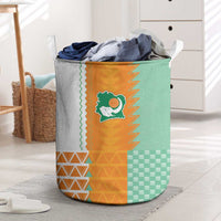 Ivory Coast Football Laundry Basket Côte d'Ivoire-Tribal Sporty Style - Wonder Print Shop