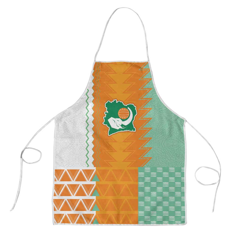 Ivory Coast Football Apron Côte d'Ivoire-Tribal Sporty Style - Wonder Print Shop