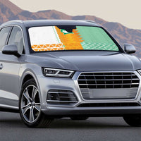 Ivory Coast Football Auto Sun Shade Côte d'Ivoire-Tribal Sporty Style - Wonder Print Shop