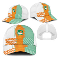 Ivory Coast Football Baseball Net Cap Côte d'Ivoire-Tribal Sporty Style