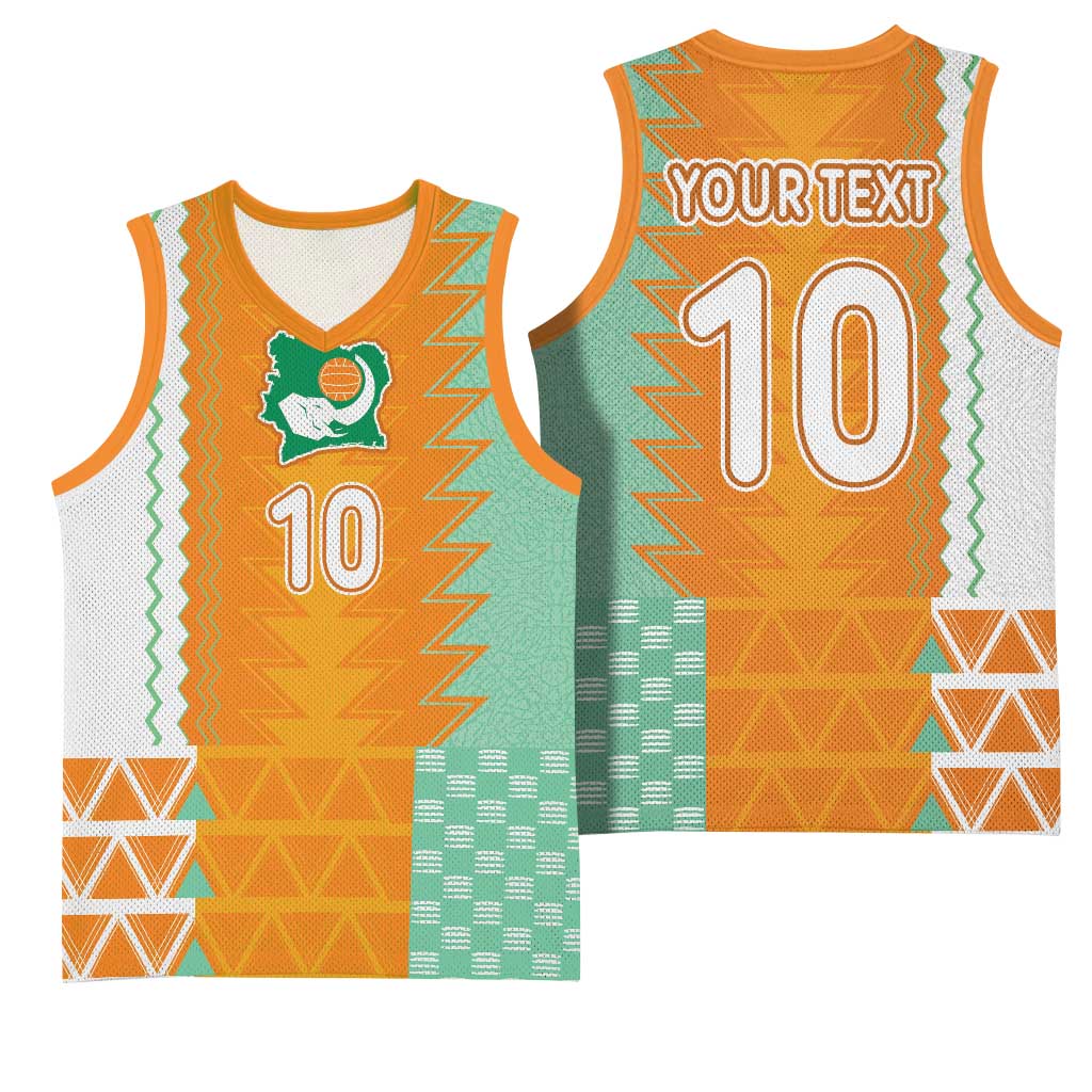 Custom Ivory Coast Football Basketball Jersey Côte d'Ivoire-Tribal Sporty Style - Wonder Print Shop