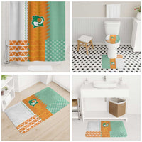 Ivory Coast Football Bathroom Set Côte d'Ivoire-Tribal Sporty Style - Wonder Print Shop