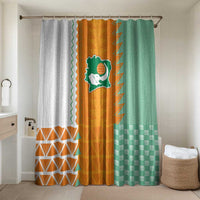 Ivory Coast Football Bathroom Set Côte d'Ivoire-Tribal Sporty Style - Wonder Print Shop