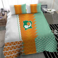 Ivory Coast Football Bedding Set Côte d'Ivoire-Tribal Sporty Style - Wonder Print Shop