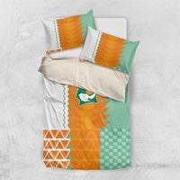 Ivory Coast Football Bedding Set Côte d'Ivoire-Tribal Sporty Style - Wonder Print Shop
