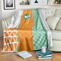 Ivory Coast Football Blanket Côte d'Ivoire-Tribal Sporty Style - Wonder Print Shop