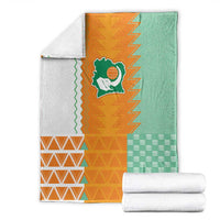 Ivory Coast Football Blanket Côte d'Ivoire-Tribal Sporty Style - Wonder Print Shop