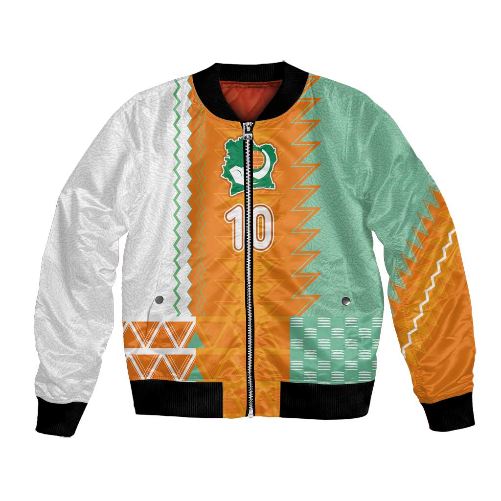 Custom Ivory Coast Football Bomber Jacket Côte d'Ivoire-Tribal Sporty Style - Wonder Print Shop