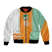 Custom Ivory Coast Football Bomber Jacket Côte d'Ivoire-Tribal Sporty Style - Wonder Print Shop