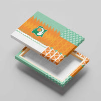 Ivory Coast Football Canvas Wall Art Côte d'Ivoire-Tribal Sporty Style - Wonder Print Shop