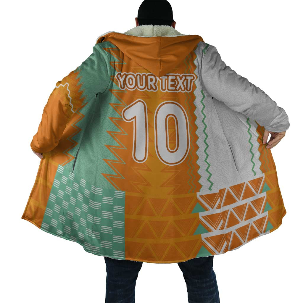 Custom Ivory Coast Football Cloak Côte d'Ivoire-Tribal Sporty Style - Wonder Print Shop