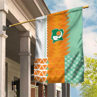 Ivory Coast Football Garden Flag Côte d'Ivoire-Tribal Sporty Style - Wonder Print Shop