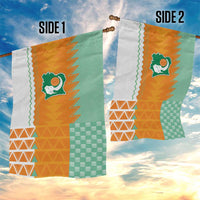Ivory Coast Football Garden Flag Côte d'Ivoire-Tribal Sporty Style - Wonder Print Shop