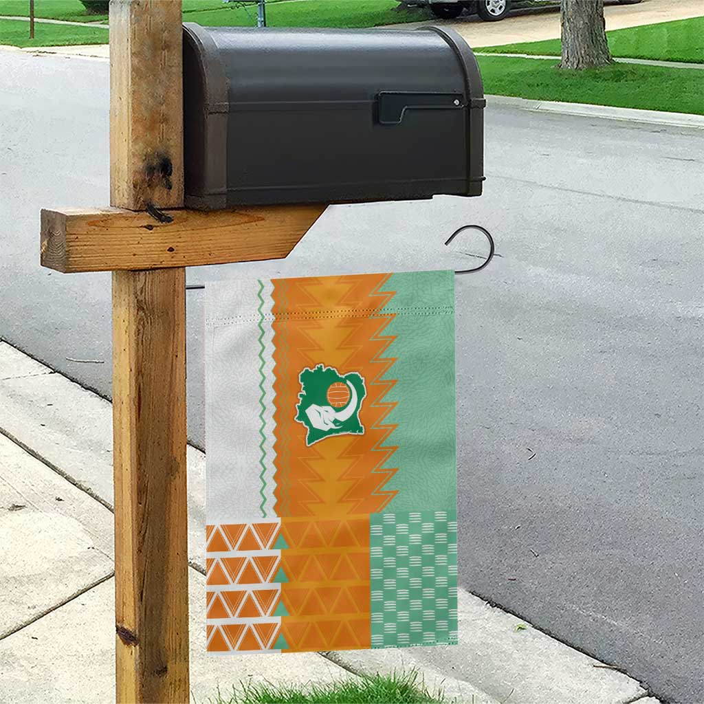Ivory Coast Football Garden Flag Côte d'Ivoire-Tribal Sporty Style - Wonder Print Shop