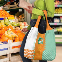 Ivory Coast Football Grocery Bag Côte d'Ivoire-Tribal Sporty Style - Wonder Print Shop