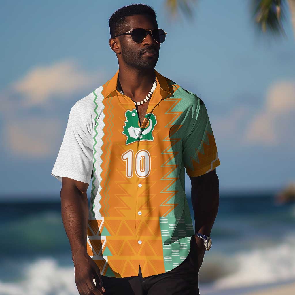 Custom Ivory Coast Football Hawaiian Shirt Côte d'Ivoire-Tribal Sporty Style - Wonder Print Shop