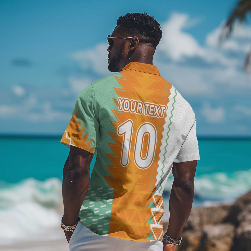 Custom Ivory Coast Football Hawaiian Shirt Côte d'Ivoire-Tribal Sporty Style - Wonder Print Shop