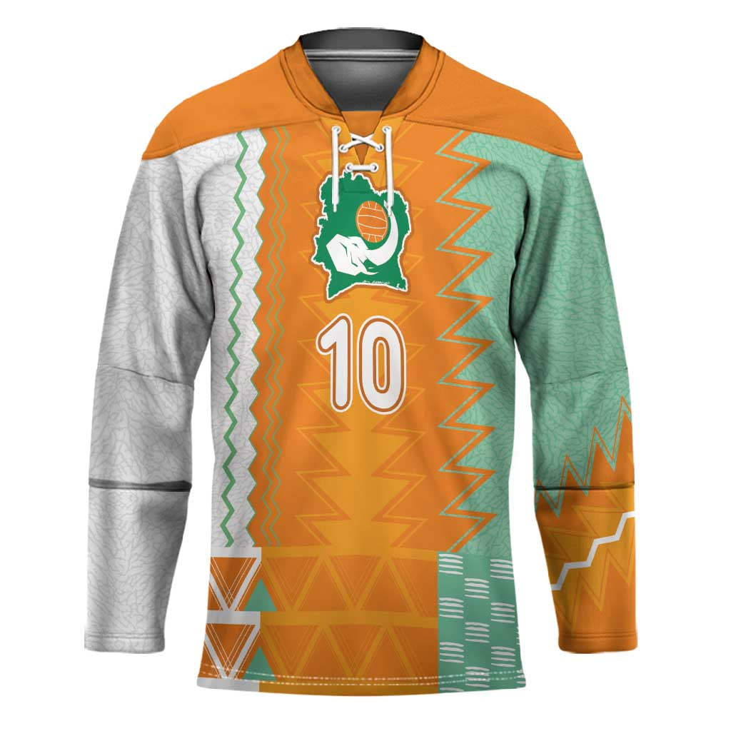 Custom Ivory Coast Football Hockey Jersey Côte d'Ivoire-Tribal Sporty Style - Wonder Print Shop