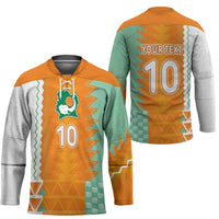 Custom Ivory Coast Football Hockey Jersey Côte d'Ivoire-Tribal Sporty Style - Wonder Print Shop