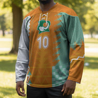 Custom Ivory Coast Football Hockey Jersey Côte d'Ivoire-Tribal Sporty Style - Wonder Print Shop