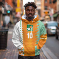 Custom Ivory Coast Football Hoodie Côte d'Ivoire-Tribal Sporty Style - Wonder Print Shop