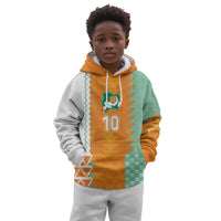Custom Ivory Coast Football Kid Hoodie Côte d'Ivoire-Tribal Sporty Style - Wonder Print Shop