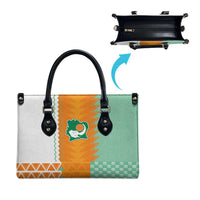 Ivory Coast Football Leather Bag Côte d'Ivoire-Tribal Sporty Style - Wonder Print Shop