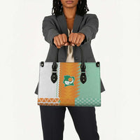 Ivory Coast Football Leather Bag Côte d'Ivoire-Tribal Sporty Style - Wonder Print Shop