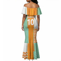 Custom Ivory Coast Football Mermaid Dress Côte d'Ivoire-Tribal Sporty Style - Wonder Print Shop