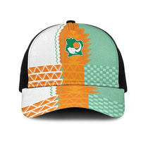 Ivory Coast Football Mesh Trucker Cap Côte d'Ivoire-Tribal Sporty Style
