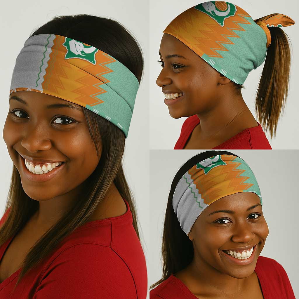 Ivory Coast Football Neck Gaiter Côte d'Ivoire-Tribal Sporty Style - Wonder Print Shop