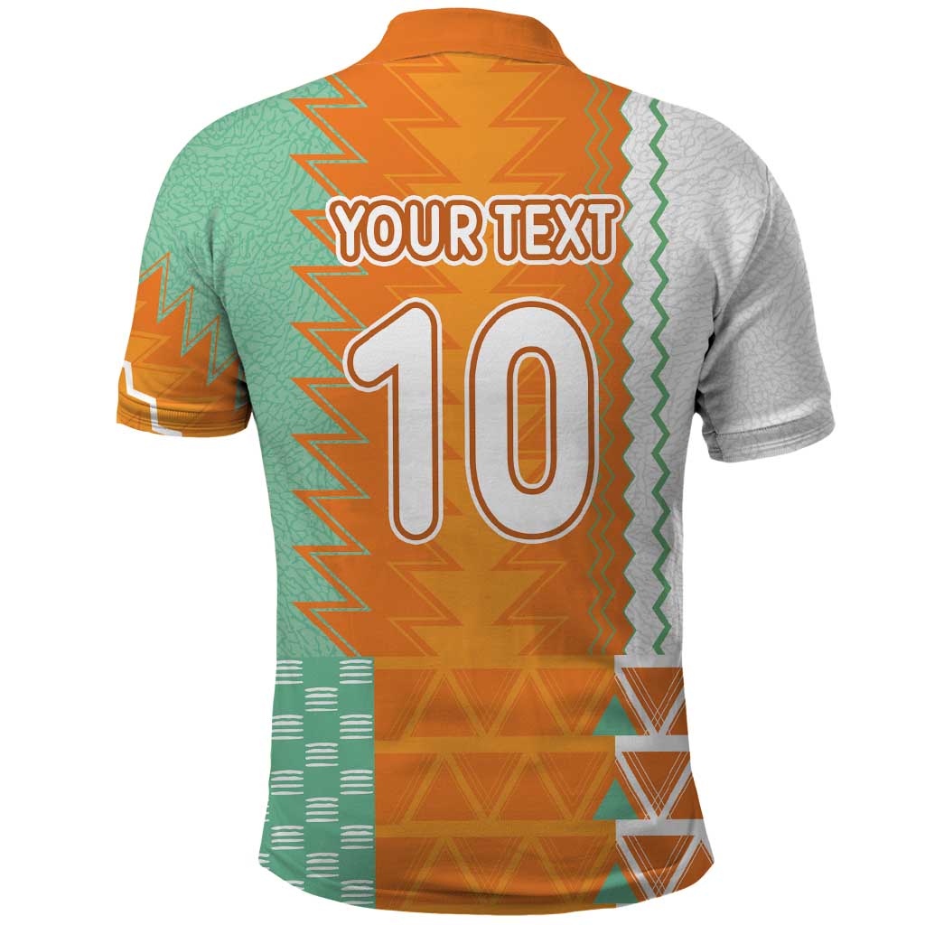 Custom Ivory Coast Football Polo Shirt Côte d'Ivoire-Tribal Sporty Style - Wonder Print Shop