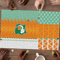Ivory Coast Football Puzzle Côte d'Ivoire-Tribal Sporty Style - Wonder Print Shop
