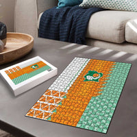 Ivory Coast Football Puzzle Côte d'Ivoire-Tribal Sporty Style - Wonder Print Shop