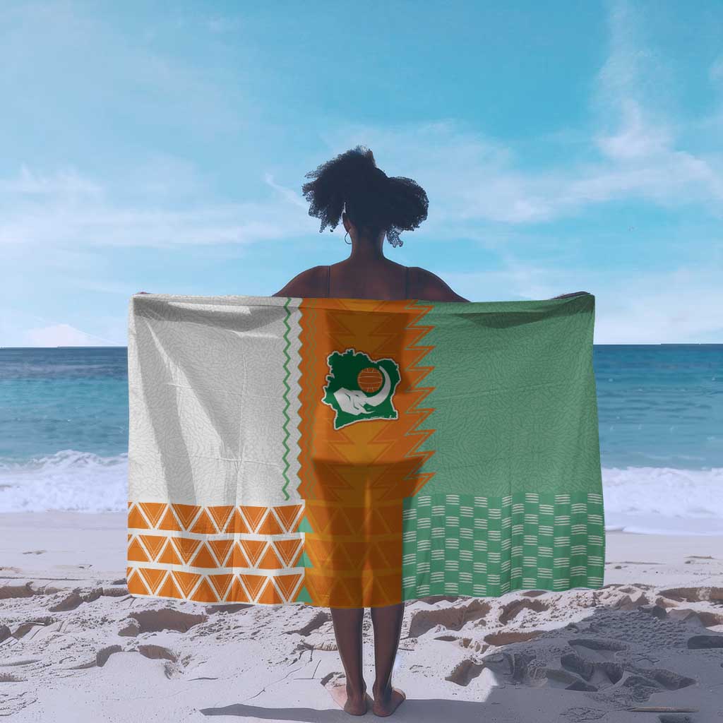 Ivory Coast Football Sarong Côte d'Ivoire-Tribal Sporty Style - Wonder Print Shop