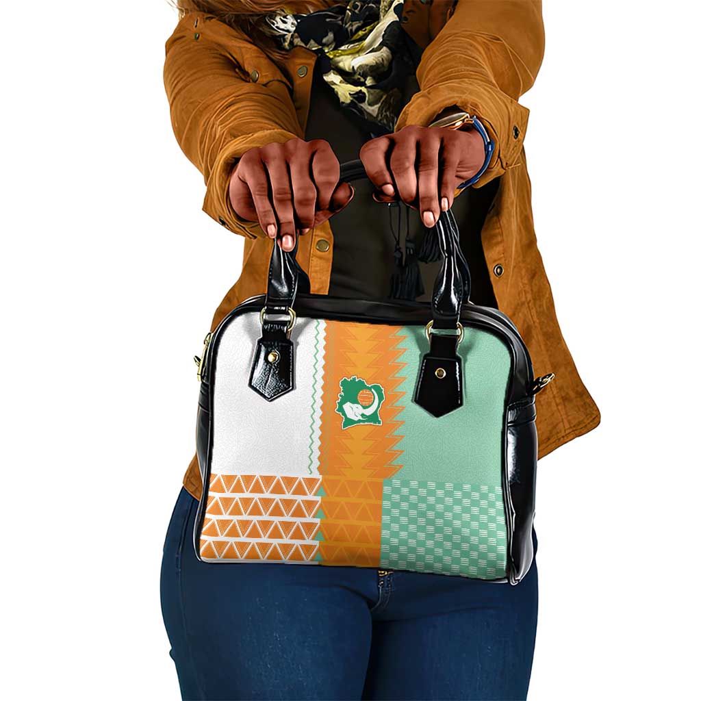 Ivory Coast Football Shoulder Handbag Côte d'Ivoire-Tribal Sporty Style - Wonder Print Shop